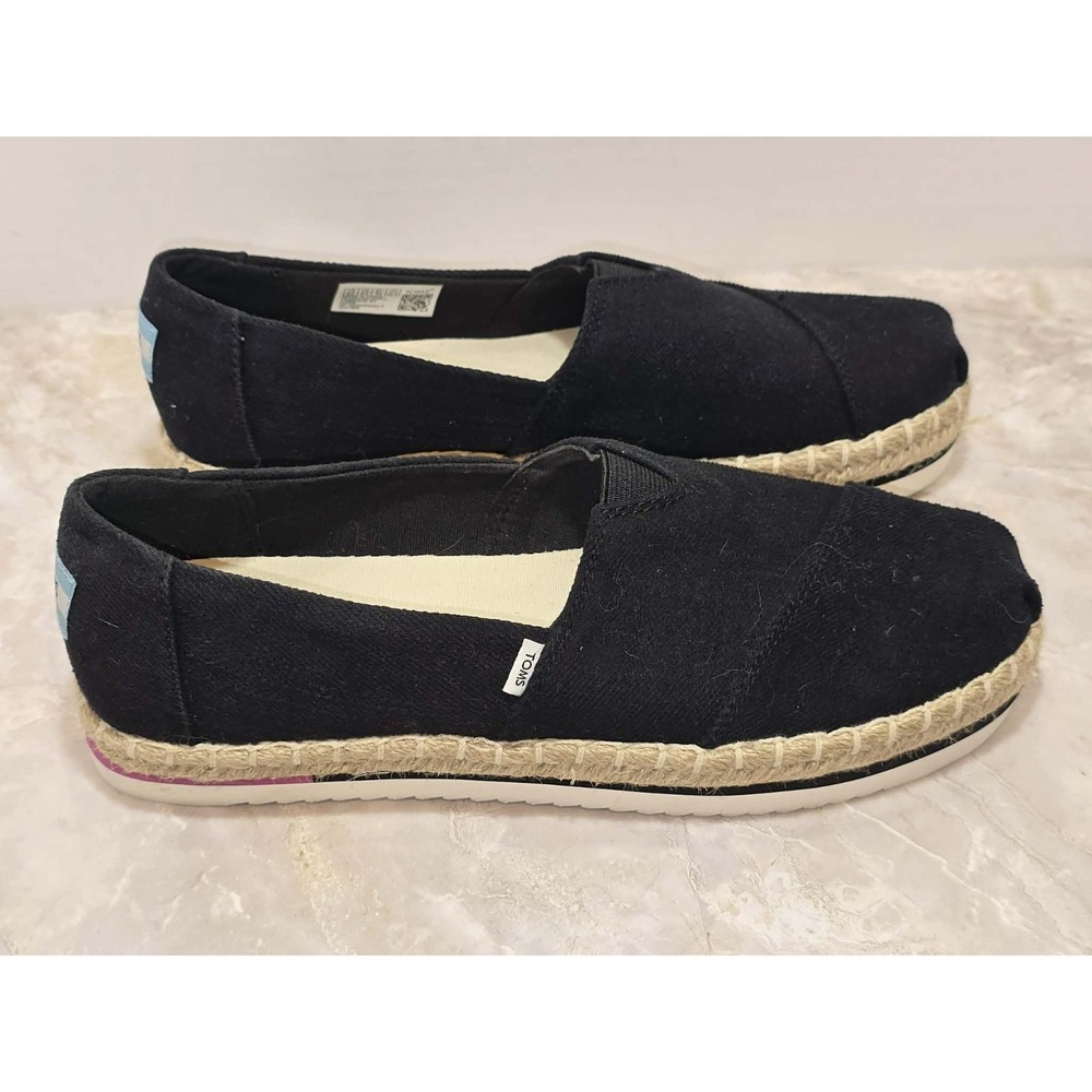 🆕 TOMS Alpargata Rope Sole Espadrille Flats NWT Women's 8.5 Boho